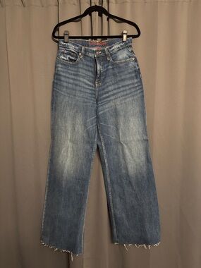 Lucky Brand Faded Blue Wide-Leg Jeans